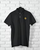 Hoopcat Black Polo T-Shirt