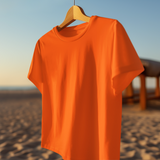 Orange Half Sleeve T-Shirt for Men