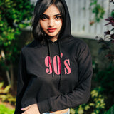 90's Women Crop Hoodie