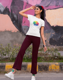 CELEBRATION OF COLORS WHITE T-SHIRT FOR WOMEN