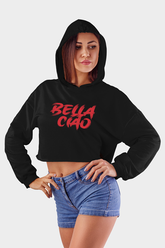 Bella Ciao Women Crop Hoodie