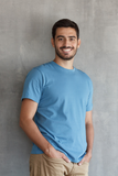 Sky blue Half Sleeve T-Shirt for Men