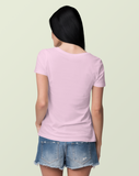 Light Pink Half Sleeve T-Shirt for Women