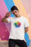 Celebration of Colors White Half Sleeve T-Shirt for Men