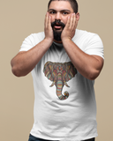 Elephant graphic design White Plus Size T-Shirt