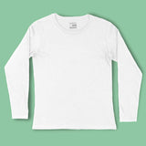 White Full Sleeve T-Shirt for Men