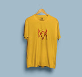 Watch Dog Golden Yellow Half Sleeve T-Shirt for Men