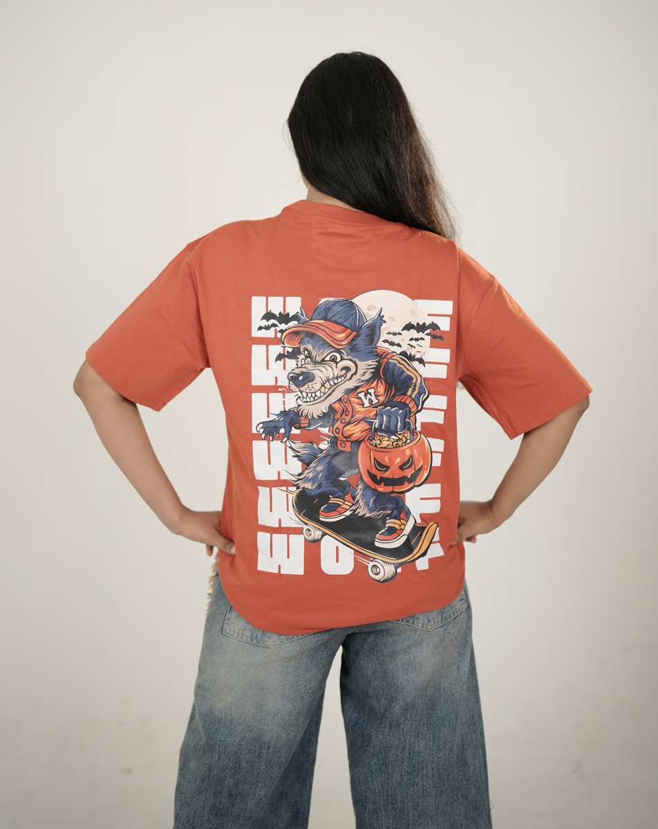 HALLOWEEN UNISEX PREMIUM OVERSIZED T SHIRT