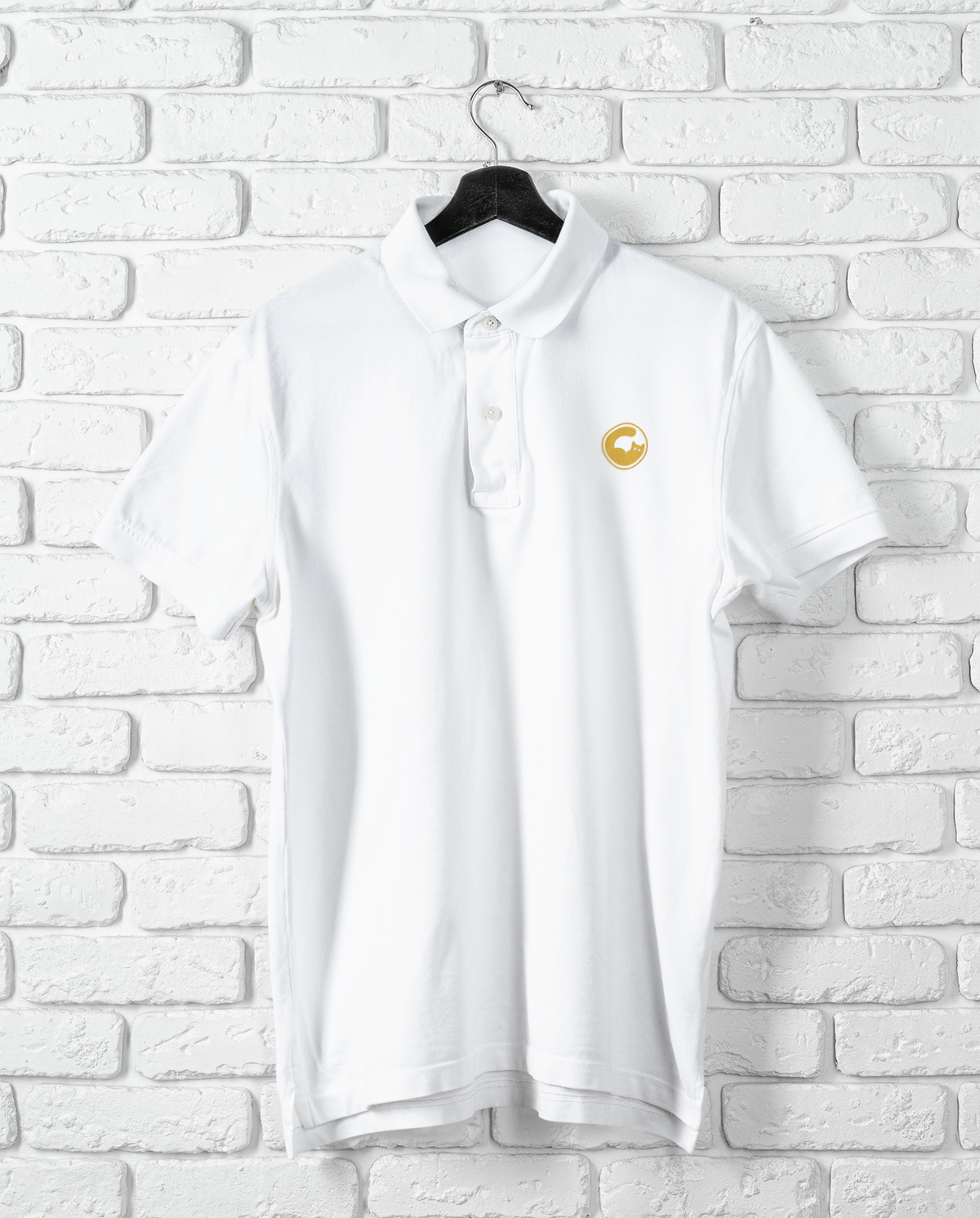 Hoopcat White Polo T-Shirt