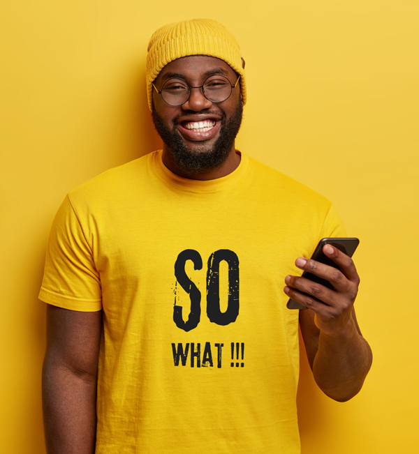 So What Half Sleeve T-Shirt for Men